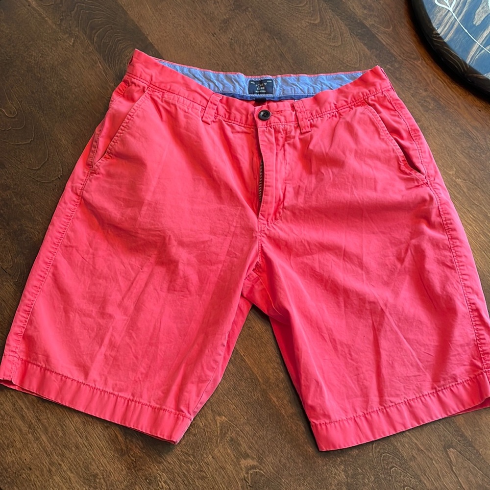 J Crew Red Cargo Shorts